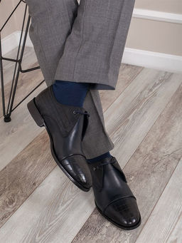 Оксфорды мужские/ Мужская обувь Турция/ Мужские туфли 4007-06-L1 Темно-синий