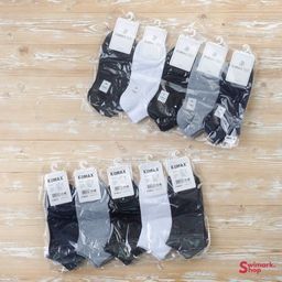 Носки мужские короткие однотонные AA8-H, 10 пар в уп.