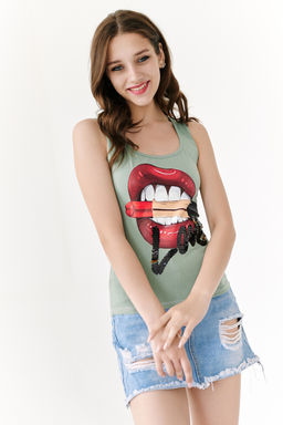 Майка Натали 7214 из хлопка с лайкрой фото 3