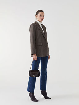 Ekose Kad?n Blazer Ceket