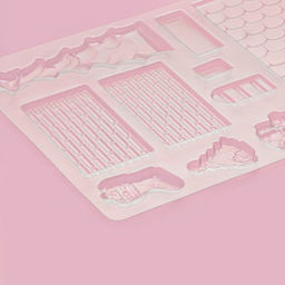 Цена за 20 шт. Форма для шоколада новогодняя Элементы домика, 12 ячеек, 15?8?2.5 см, цвет прозрачный