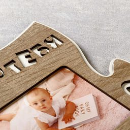 Фоторамка - коллаж пазл из 4 фрагментов 25?25 см Люблю тебя, ХДФ