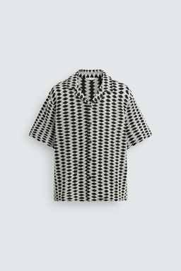 CONTRAST JACQUARD SHIRT - Zara фото 13