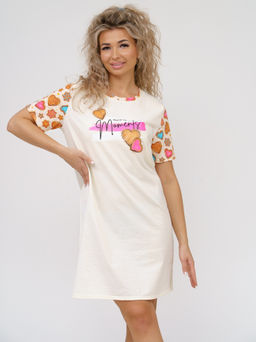 881 Ночная сорочка "Желтый"