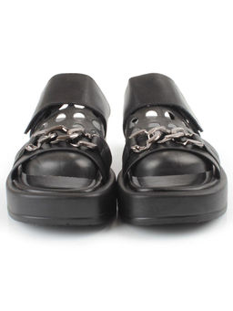 08-PEAG16-2 BLACK Босоножки женские (натуральная кожа) - Фабричный китай фото 8