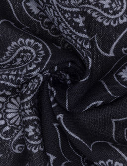 Черный шерстяной платок - Cacharel фото 4