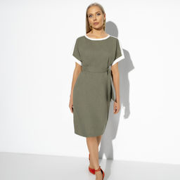 Платье Открытые границы (стайл с поясом)