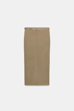BELTED KNIT SKIRT - Zara фото 7