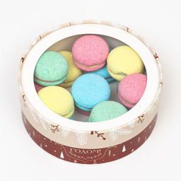 Коробка подарочная новогодняя с окном «С Новым годом» 18×18×6 см