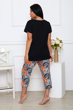 Костюм с бриджами, принт, черный (938-3) - Плиона фото 10