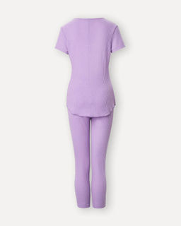 Пижамный комплект из трикотажного полотна в рубчик - Deseo фото 5