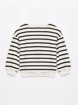 Bisiklet Yaka Uzun Kollu Pamuk Prenses Bask?l? K?z Bebek Sweatshirt - Waikiki фото 2