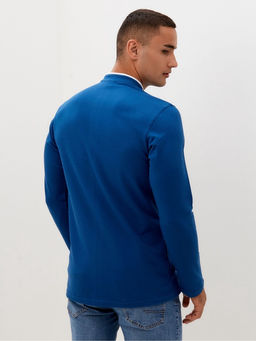 Футболка с длинным рукавом мужская MINAKU синяя, р-р 44