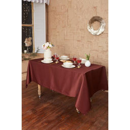 Скатерть Этель Cozy 150*250 +/-3см, цв.шоколад, пл. 192 г/м2, хл с ВГМО  фото 4