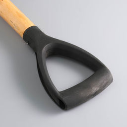 Лопата туристическая «Мастер К» совковая, 67 см, черная, дерево