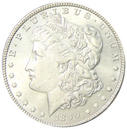Монета 1 доллар 1890 года США Доллар Моргана
