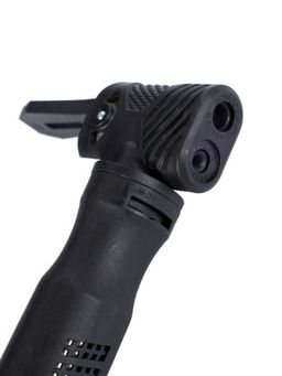 Велонасос COMIRON DIRK 1, алюминиевый цилиндр, пластиковая ручка, телескопическая головка на шланге, Presta-Schrader-Dunlop, 8,3 бар. /уп 100 - Галеонтрейд фото 7