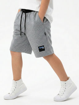 Шорты трикотажные 22-4594 графит меланж