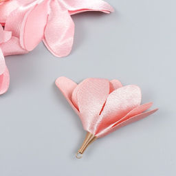 Декор для творчества текстиль Бутон, бутонов вишни, набор 6 шт., 6 см