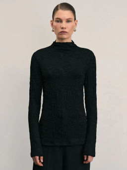 Лонгслив с абстрактным рисунком / Zarina фото 3