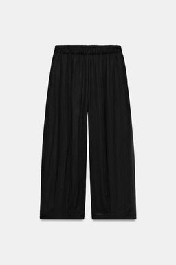 PANTAL?N BARREL FLUIDO ZW COLLECTION / Negro - Zara фото 4