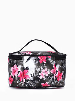 Косметичка на молнии, с ручкой, чёрная - Simaland фото 2