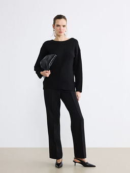 Bisiklet Yaka Kad?n Triko Kazak