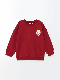 Bisiklet Yaka Galatasaray Bask?l? Erkek Bebek Sweatshirt