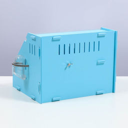 Клетка-переноска для грызунов,акриловая, голубая, 29 х 23,5 х 22 см - Пижон фото 3