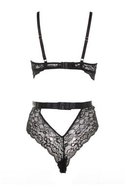 Siyah Dantelli Pencere/Cut Out Detayl? Ip Ask?l? C?tc?tl? Orme Body THMAW23BD00026