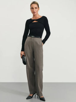 Лонгслив с декоративным узлом / Zarina  фото 2