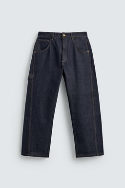 JEANS LOOSE FIT BORDADO / ?ndigo - Zara фото 9