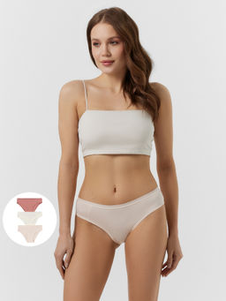 Цена за 2 штуки! Трусы слипы женские в наборе, 3 шт