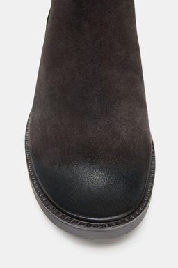 BUCKLED SPLIT SUEDE ANKLE BOOTS - Zara фото 7