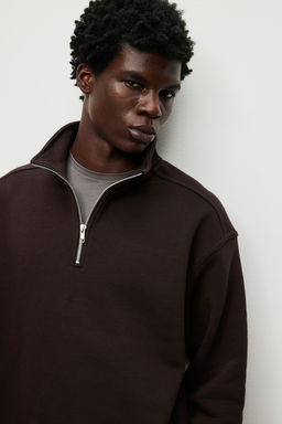 Sudadera con media cremallera Loose Fit - H&m фото 2