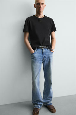 CAMISETA PUNTO SLIM FIT ESTRUCTURA / Negro - Zara фото 6