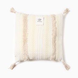 Наволочка декоративная Этель бохо Line 45х45 см, цвет бежевый, хлопок  фото 9