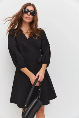 Платье на запах из жатого хлопка - TO BE ONE фото 5