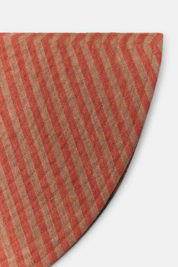 GORRO LINO RAYAS REVERSIBLE / Rojo