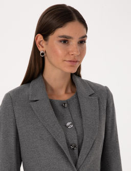 Gri Melanj Slim Fit Ceket - Pierre cardin фото 2