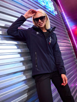 Женская мембранная куртка виндстоппер на флисе Azimuth Сияние 124/23983_709 Темно-Синий  фото 27