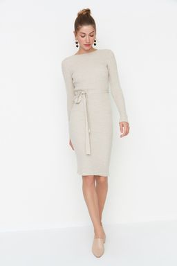 Tas Midi Triko Kemer Detayl? Elbise TWOAW22EL0009