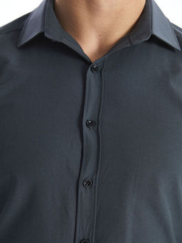 Slim Fit Uzun Kollu Poplin Erkek G?mlek