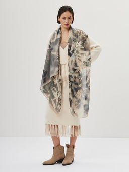 Палантин жен. шелк+шерсть+мод 90х185 BL16-8536-16