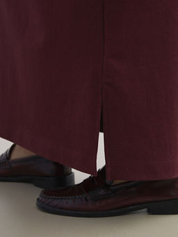 Bisiklet Yaka Sweatshirt Elbise