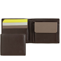 Итальянский мужской кошелек DuDu серии Tullio | кофейно-коричневый