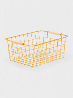 Корзина для хранения «Доляна. Голден», 29.5×22×12.5 см, золотистая