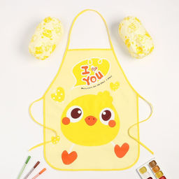 Набор детский для творчества Экономь и Я Утенок фартук 50 х 39 см и нарукавники
