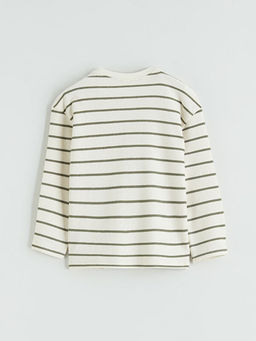 Bisiklet Yaka ?izgili Erkek ?ocuk Ti??rt