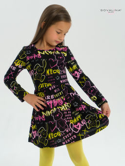 Платье Эля неоновые мишки - Sovalina фото 6